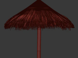 бамбуковый зонтик 3D Модель