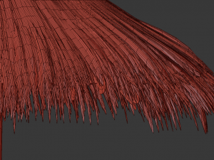 bamboo umbrella Modello 3D