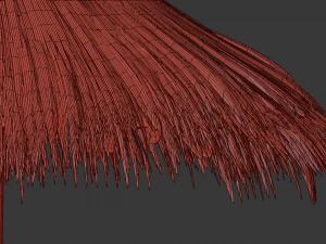 бамбуковый зонтик 3D Модель