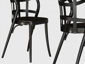 collage chair menhir table Model 3D