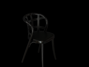 collage chair menhir table Model 3D