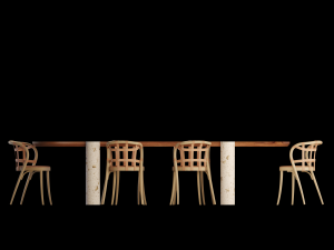 lavaca table and collage chair 3D-Modell