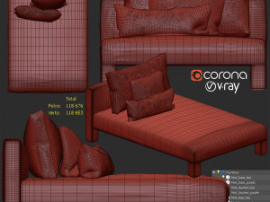mod daybed Modello 3D
