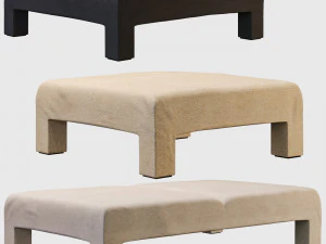 모드 오토만 세트 3D 모델