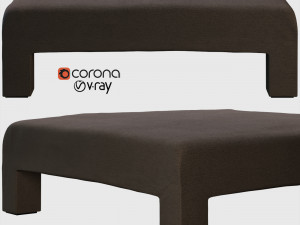 mod ottoman set 3D 모델