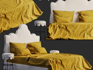 塔姆辛&middot;约翰逊床 3D 模型