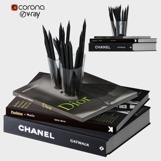 decorative set n3 3D Модель .c4d .max .obj .3ds .fbx .stl .blend 