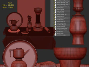 decorative set n1 3D Model
