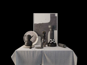 decorative set n1 3D Model