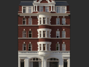 london building facade Modello 3D