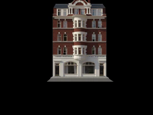 london building facade 3D Model