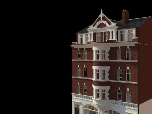 london building facade 3D Model