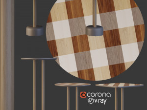 vichy dining table 3D 모델