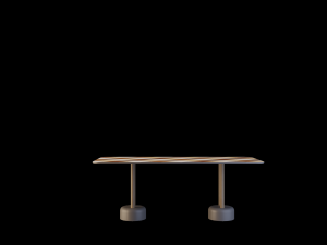 vichy dining table 3D 모델