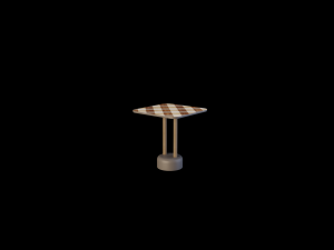 vichy dining table 3D 모델
