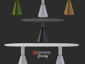 pion table set 3D Model