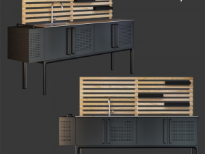 drop kitchen module 3D Model