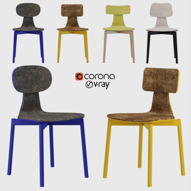 silla 40 set Model 3D .c4d .max .obj .3ds .fbx .stl .blend 