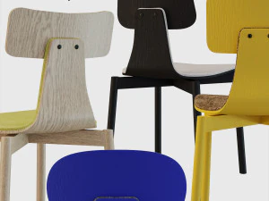 silla 40 set 3D Model