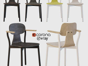 silla 40 con manos Modelo 3D