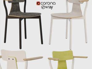 silla 40 with hands 3D Model