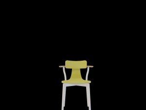 silla 40 with hands 3D Model
