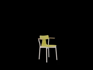 silla 40 with hands 3D Model