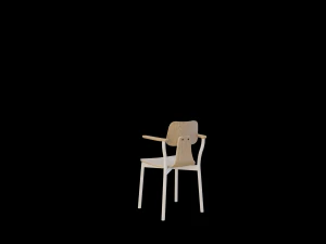 silla 40 with hands 3D Model