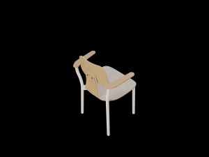 silla 40 with hands 3Dモデル