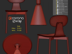 silla 40 pion Model 3D