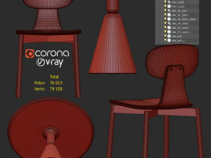 silla 40 pion 3D Model