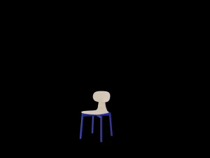 silla 40 pion 3D Model