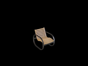 parc rocking chair Modelo 3D