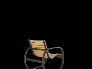 parc rocking chair 3D Model