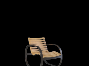 parc rocking chair Modelo 3D
