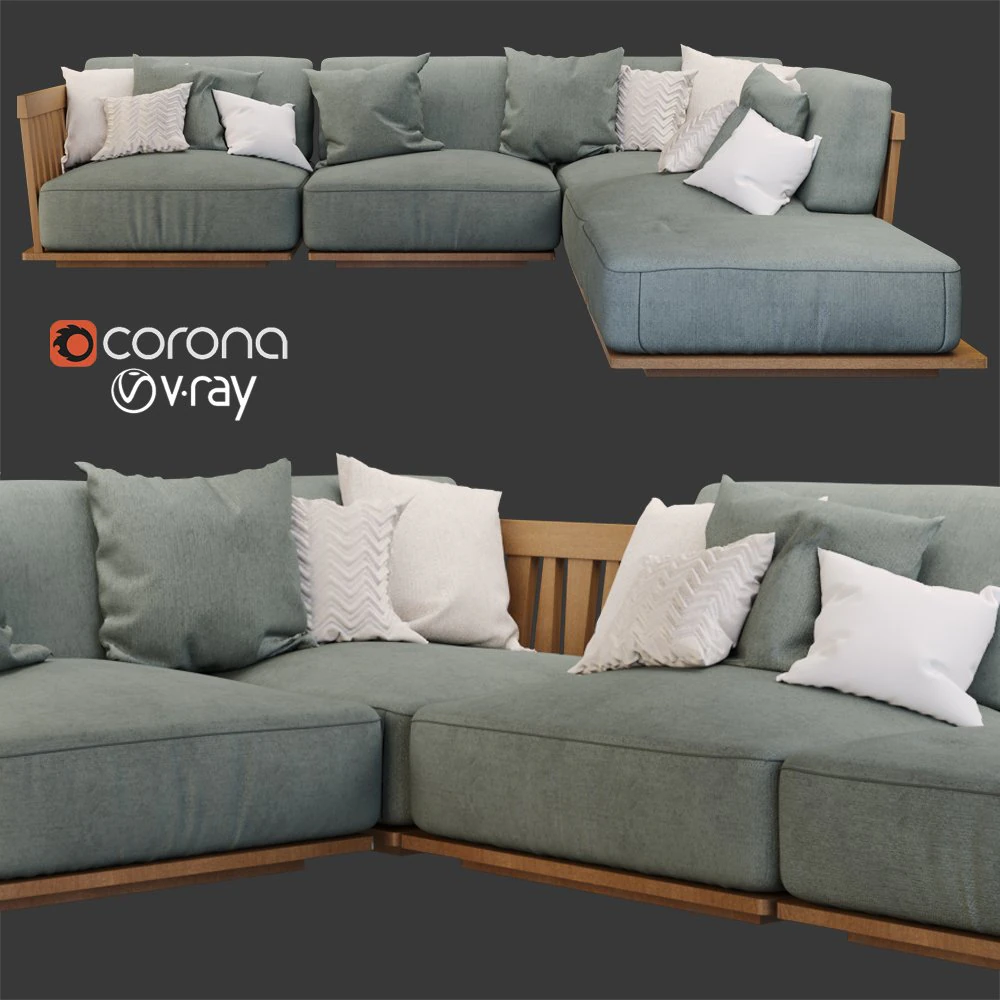 flexform zante u 3D Model .c4d .max .obj .3ds .fbx .stl .blend 