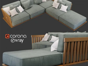 flexform zante u 3D Model