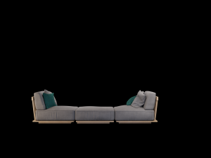 flexform zante ottoman 3D Model