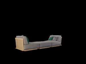 flexform zante ottoman 3D Model