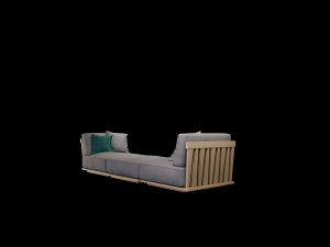 flexform zante ottoman 3D Model