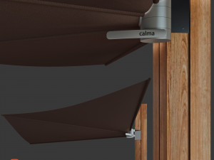 wall-mounted garden umbrella Modèle 3D