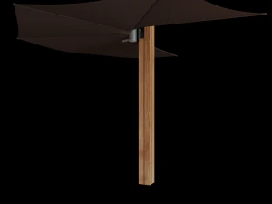 wall-mounted garden umbrella 3D Model