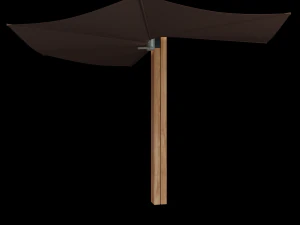 wall-mounted garden umbrella 3D Model