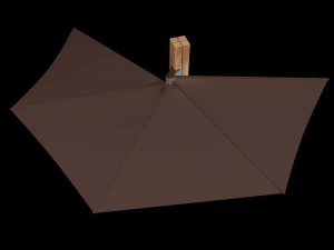 wall-mounted garden umbrella 3D Model