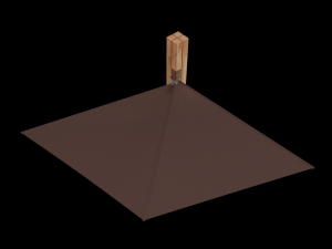 wall-mounted garden umbrella Modèle 3D