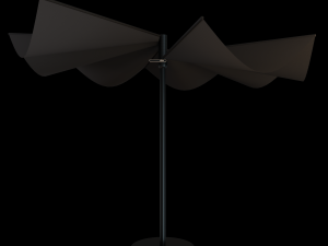 round garden umbrella Modèle 3D