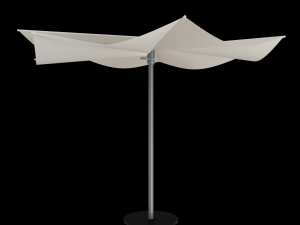 round garden umbrella Modèle 3D