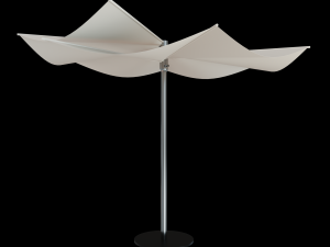 round garden umbrella Modèle 3D