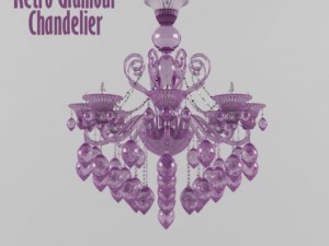 retro glamour chandelier 3D Модель