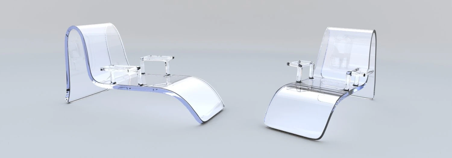 glass chair 3D Model .c4d .max .obj .3ds .fbx .stl .blend 